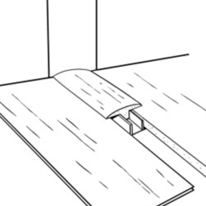 Nẹp chữ T đồng màu (veneer gỗ sồi)