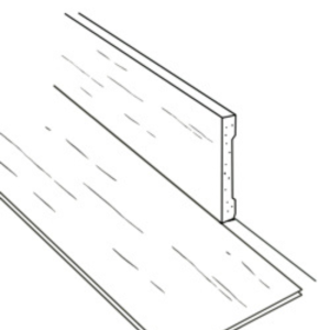 Len tường 69 mm cùng tông (gỗ sồi veneer)